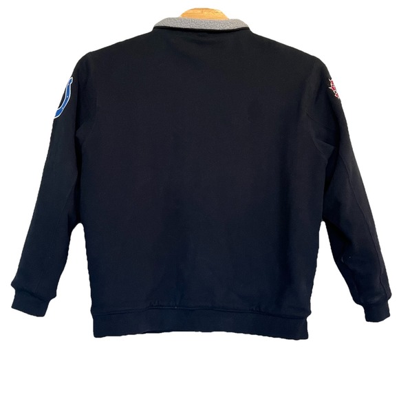 Colts NFL Vintage‎ Proline Large Blue Fleece Lined Wool Jacket Football Fan - Picture 3 of 9